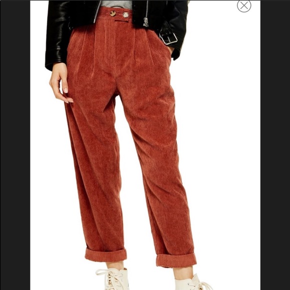topshop green corduroy trousers
